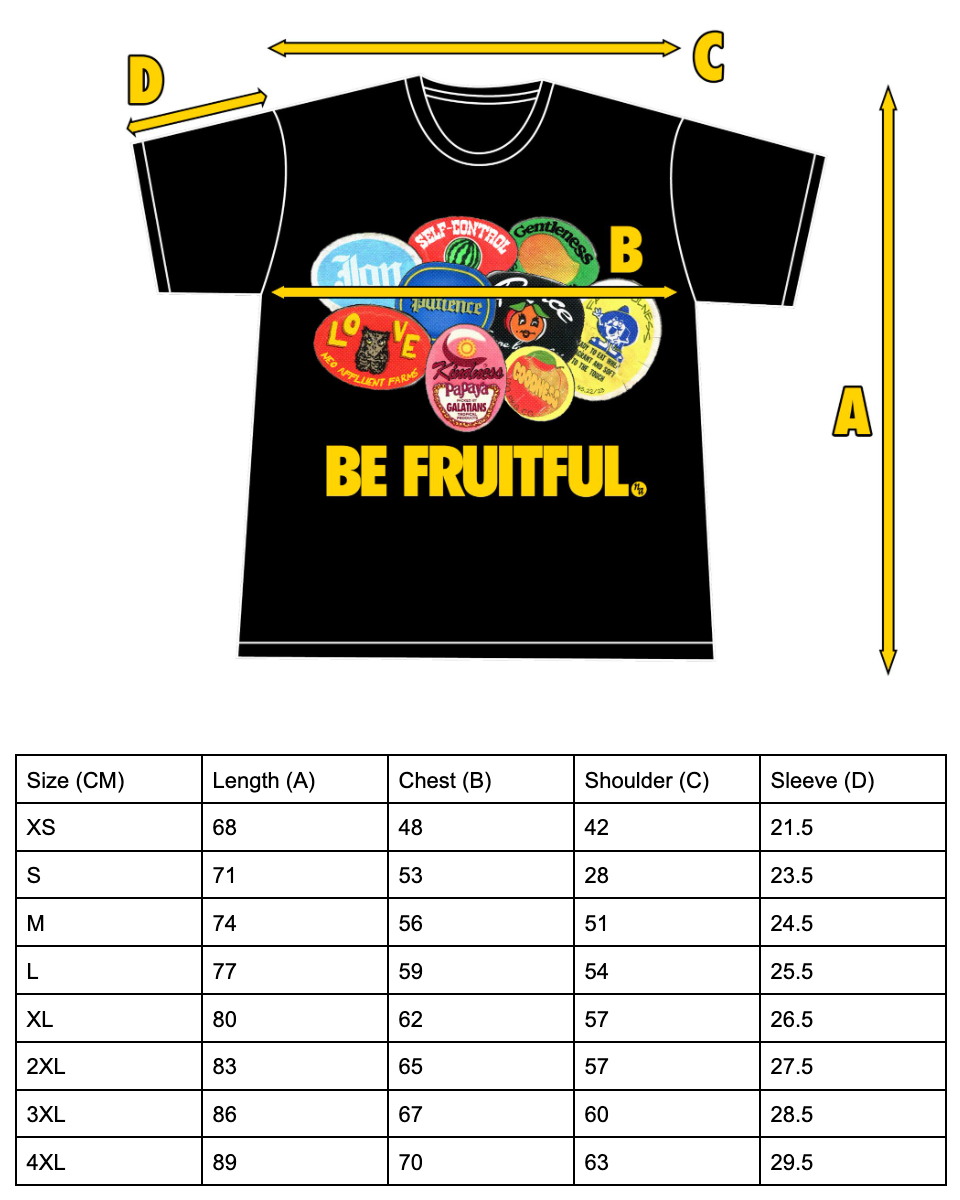 BLACK BE FRUITFUL. TEE (PREORDER)