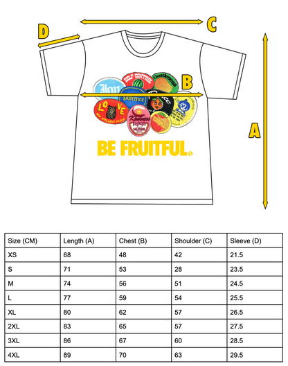 WHITE BE FRUITFUL. TEE (PREORDER)