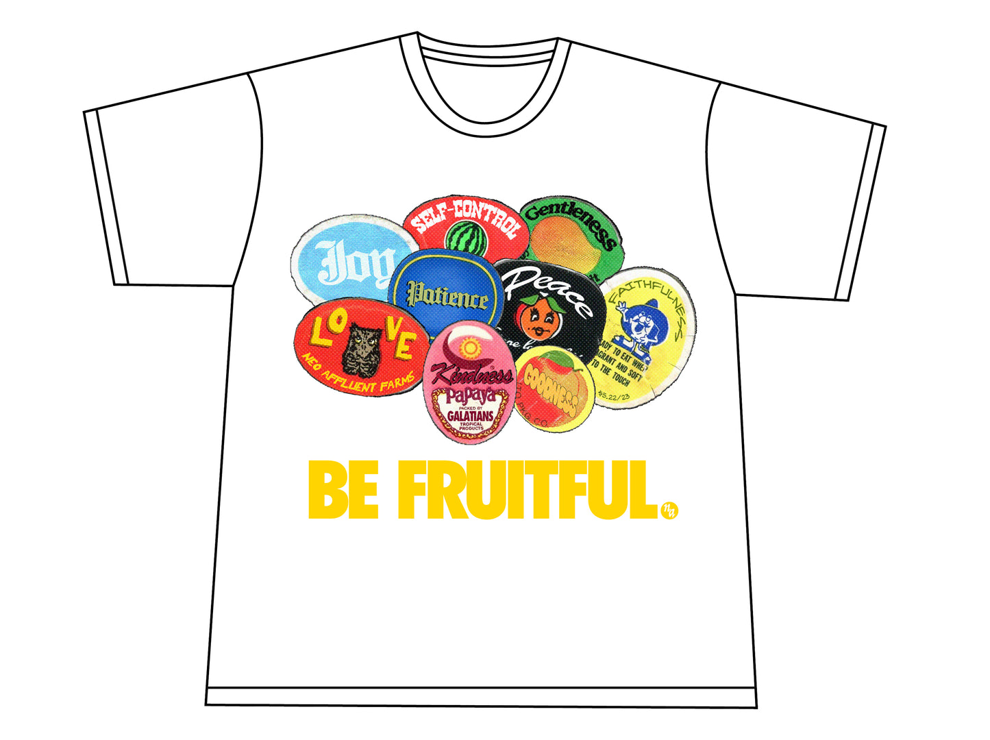WHITE BE FRUITFUL. TEE (PREORDER)