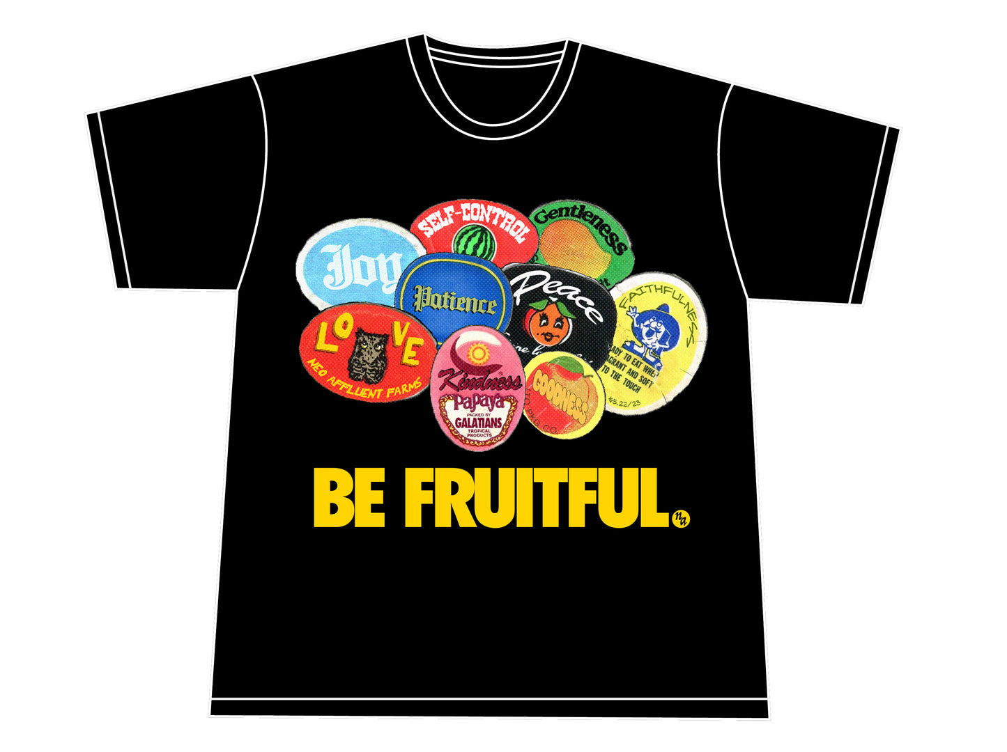 BLACK BE FRUITFUL. TEE (PREORDER)